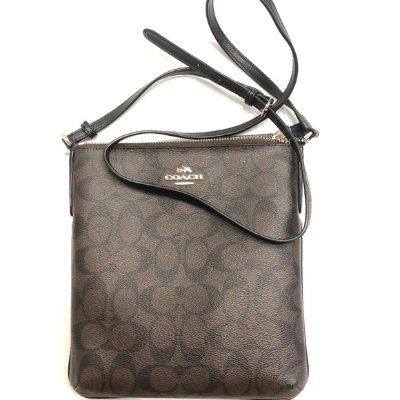 Coach Handbags - Coach Signature Zip File Crossbody Bag